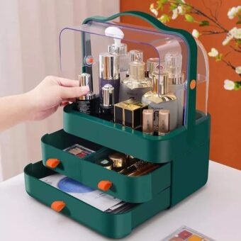 Multi-Functional Acrylic Cosmetic Organizer with Multiple Drawers – Elegant Storage Solution for Makeup, Skincare Products, and Beauty Accessories - Random Color