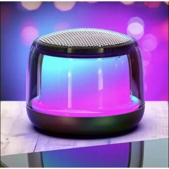 Mini Bluetooth Wireless Portable Speaker with LED Light & High Bass Sound | Best Quality RGB Light Speaker - Portable Bluetooth Speaker