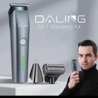 Geemy (GM7620)  3in1 Grooming Kit is rechargeable powerful trimmer for men / Sharp Trimmer Face Shaver for precise shaving - Image 3