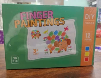 Finger Paintings for Kids | Children's Books |  Art Painting Supplies Gift,30 Sheets 12 Assorted Colors - Image 4