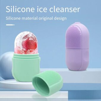 Ice Roller Facial Massage | Silicone Cleansing Ice Lattice | Ice Cube Roller With Scrub – Random Color - Image 2