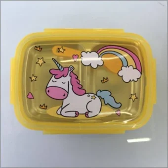 Unicorn Theme Insulated Lunch Box for Kids – Cute & Colorful Bento-Style Lunch Bag with Zipper Closure – Durable, Leakproof, and Easy to Clean – Ideal for School, Picnic, Travel & Gifting - Random Color