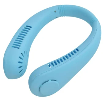 X5 Leafless Hanging Neck Fan with Adjustable Neck Band - Portable Rechargeable Neck Fan - Neck Fan For Summer (Random Color) - Image 4