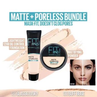 2-in-1 Makeup Deal – Liquid Foundation & Face Powder Combo for Smooth, Flawless Finish – Budget-Friendly Beauty Set - Ivory Shade - Image 10