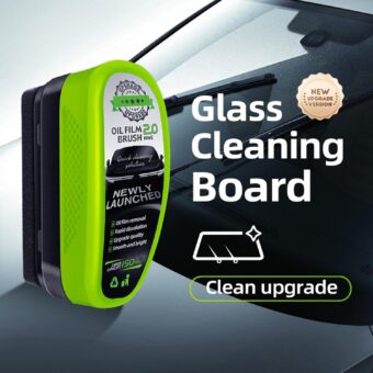 1Pc Oil Film Brush 2.0, Clear Vision Glass Cleaner, Clearview Shield Clear Vision Windshield Cleaner, Car Windows (With extra liquid)