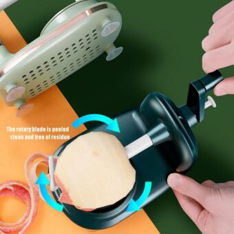 Manual Fruit Peeler | Multifunctional Peeler Household Peeling Machine | Manually Rotating Multifunctional Hand-Operated Fruit Peeler (Random color) - Image 3