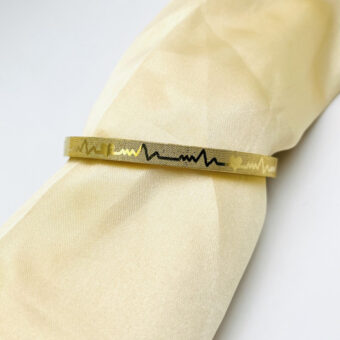 Adjustable Premium Heartbeat-Engraved Adjustable Cartier-Inspired Gold Bracelets | Best Quality Artificial Bracelet For Girls & Women | Bracelet For Every Occasion | Elegant Design ✨