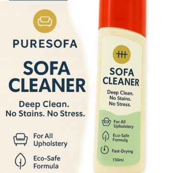 Puresofa | Sofa Cleaner Spray | Upholstery & Fabric Safe | Deep Cleaning | Stain Remover | Fast Dry | Pleasant Scent | 150ml