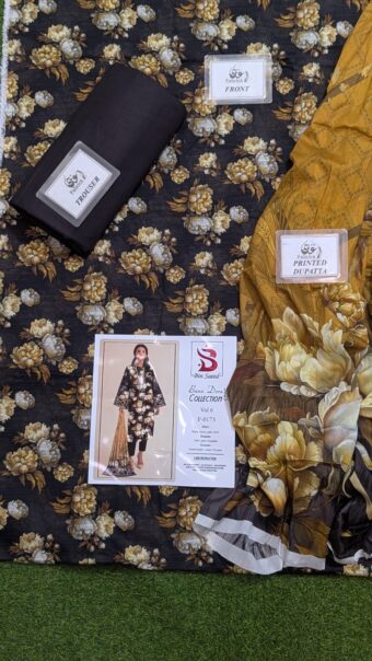 ✨ BINSAEED❤️  Bana Dora 3piece Unstitched Suit SUMMAER LAWN COLLECTION - Image 2