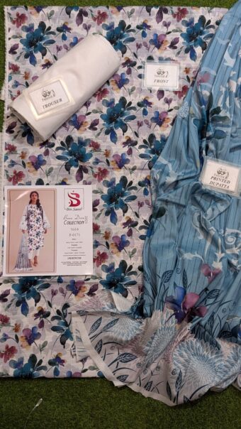 ✨ BINSAEED❤️  Bana Dora 3piece Unstitched Suit SUMMAER LAWN COLLECTION - Image 2