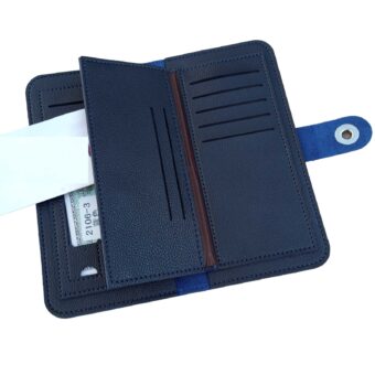 Dunbollu Slim Long PU Leather Wallet For Men With Zip - Card Holder Gents Wallet's | Best Quality Wallet For Men | Men's Wallet - Random Color - Image 2