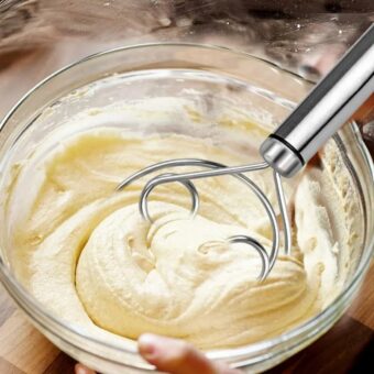 1 Pcs Manual Non Stick Steel Flour Cream Mixer Beater | Dough Whisk Mixer, Kitchen Baking Blender Tool - Image 8