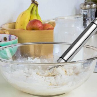 1 Pcs Manual Non Stick Steel Flour Cream Mixer Beater | Dough Whisk Mixer, Kitchen Baking Blender Tool - Image 7
