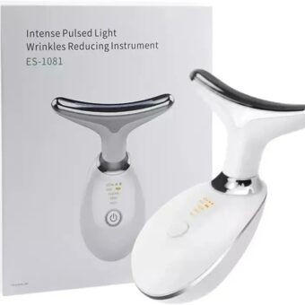 ES-1081 Massager Intense Pulsed Light Wrinkles Reducing Instrument - ESX - Anti Ageing & Reduces Puffiness | Face Massager For Fine Line & Wrinkles - Random Color 