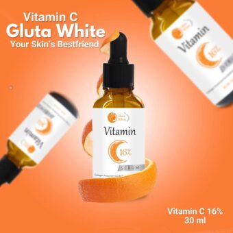 Vitamin C Serum for Face Glowing & Dark Spots | Gluta White Vitamin C 16% Serum | Best Quality Skin Care Serum | Serum For Glowing Serum - 30 ml
