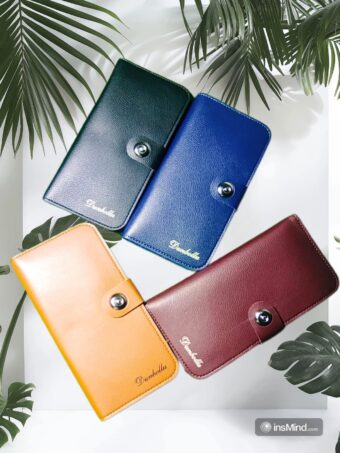 Dunbollu Slim Long PU Leather Wallet For Men With Zip - Card Holder Gents Wallet's | Best Quality Wallet For Men | Men's Wallet - Random Color - Image 6