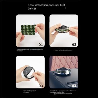 2 in 1 Dashboard Car Phone Holder with Navigation Bracket - 360° Rotation Phone Bracket For Car Use - Random Color - Image 5