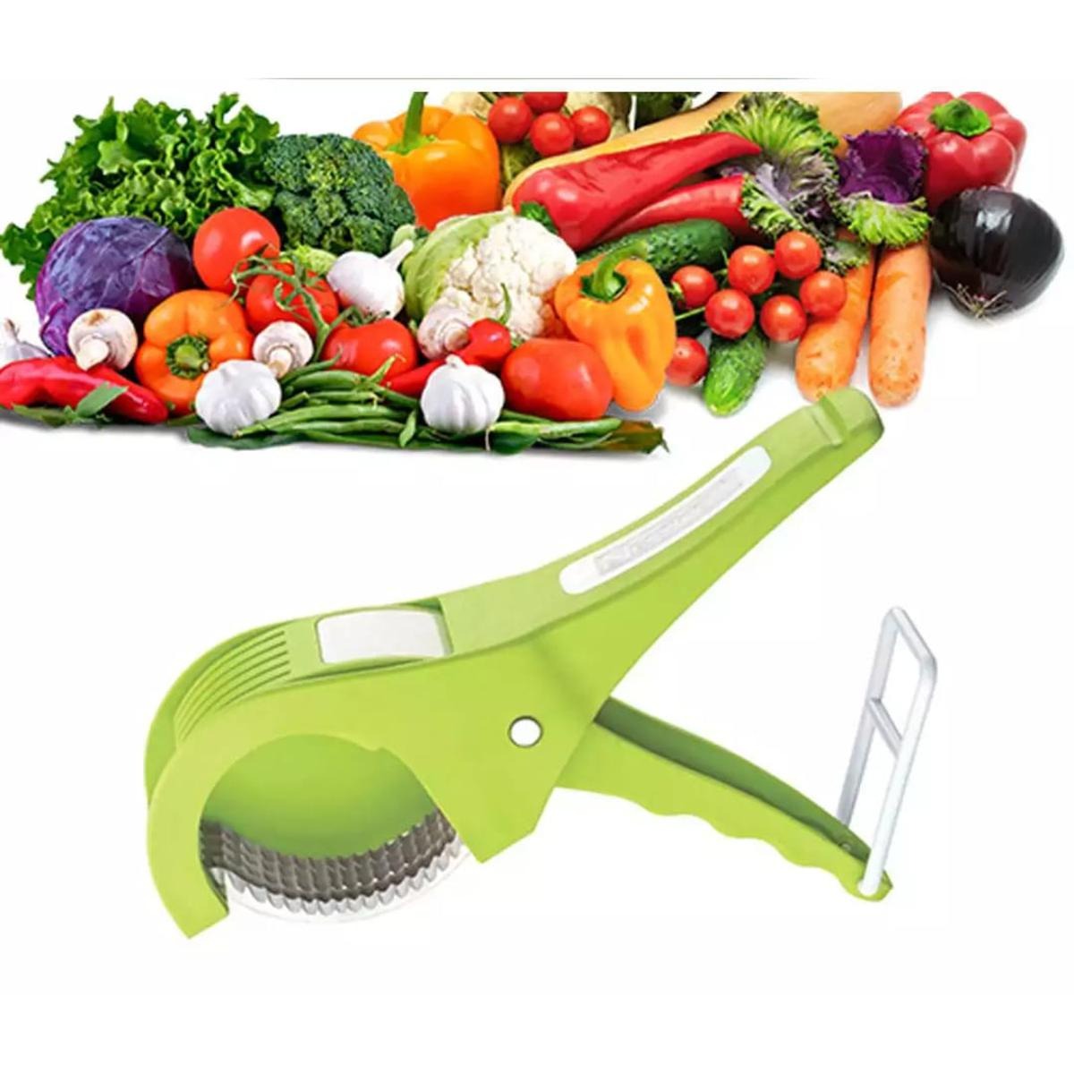 Multi Veg Cutter – 5 Blade Vegetable & Fruit Cutter and Slicer | Easy Kitchen Tool - Image 2