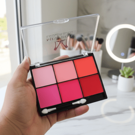 Miss Rose 6-Color Makeup Blush Powder Palette – Long-Lasting, Smooth & Blendable Shades for Natural Glow and Professional Finish