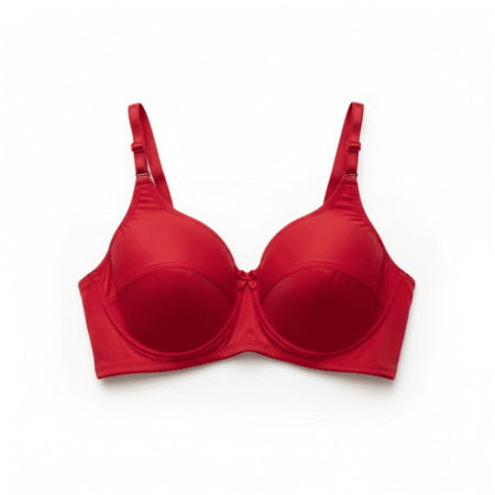 Plan Jersey Bra – Comfortable Everyday Women’s Bra | Soft Fabric, Perfect Fit, Red Color