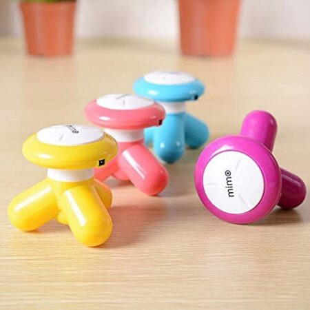 Mini Electric Body Massager for Neck Back Shoulder | USB Powered Vibration Massager Machine for Pain Relief & Muscle Relaxation | Portable Handheld Therapy Tool for Men Women | Lightweight Travel-Friendly Massage Device (Random Color)