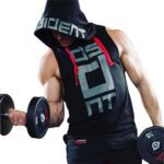 Black Gym Sleeveless Hood Tracksuit – Black Gym Sleeveless Hood Summer Tracksuit – Ready to Wear 2-Piece Set | Men’s Sports & Jogging Wear 