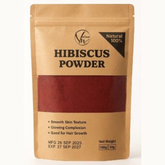 Hibiscus Flower Powder 100% Pure And Natural | Organic Herbal Powder For Skin Glow, Hair Growth, Detox And Anti-Aging Care