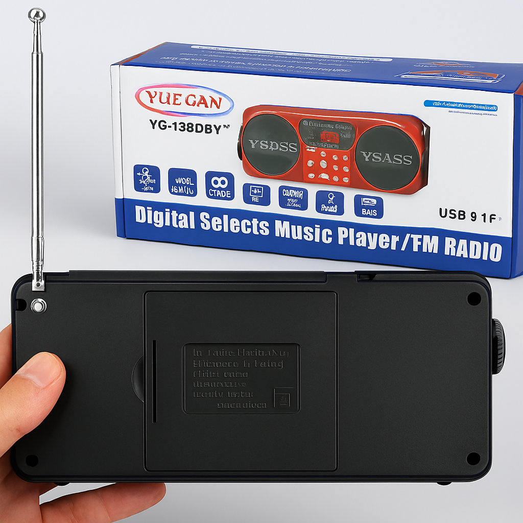 YUEGAN YG-1881BT Portable Digital Music Player with FM Radio, Bluetooth, USB & TF - Image 3