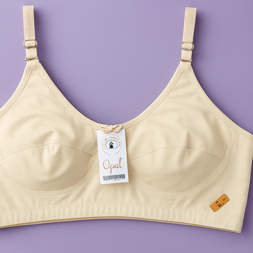 Jersey Soft Fabric Non-Padded Bra for Women – Plain Comfortable & Lightweight Everyday Wear Lingerie in Beige, Available Sizes 32 to 42 - Image 2