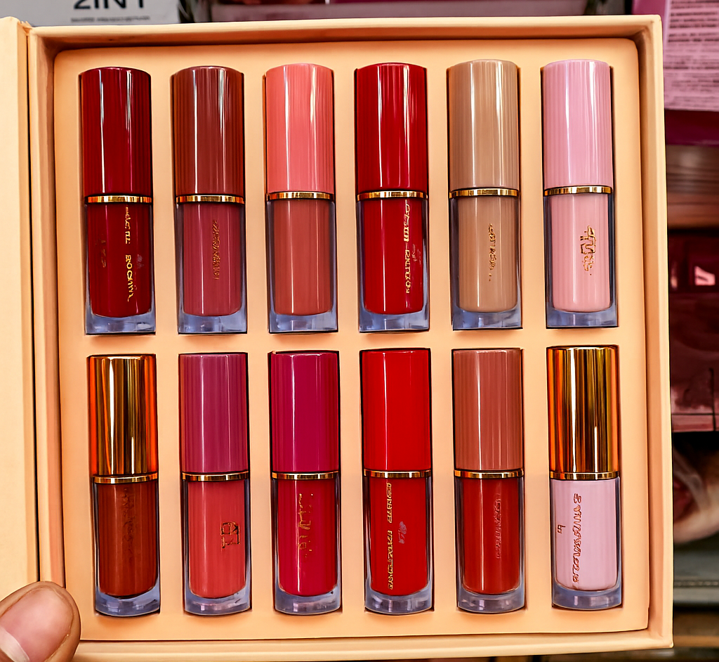 Crazy Girl “Thanks for the Love” Lip Gloss Set – 12 in 1 Multi-Shade Collection, Smooth & Non-Sticky Finish (3 ml Each) - Image 4