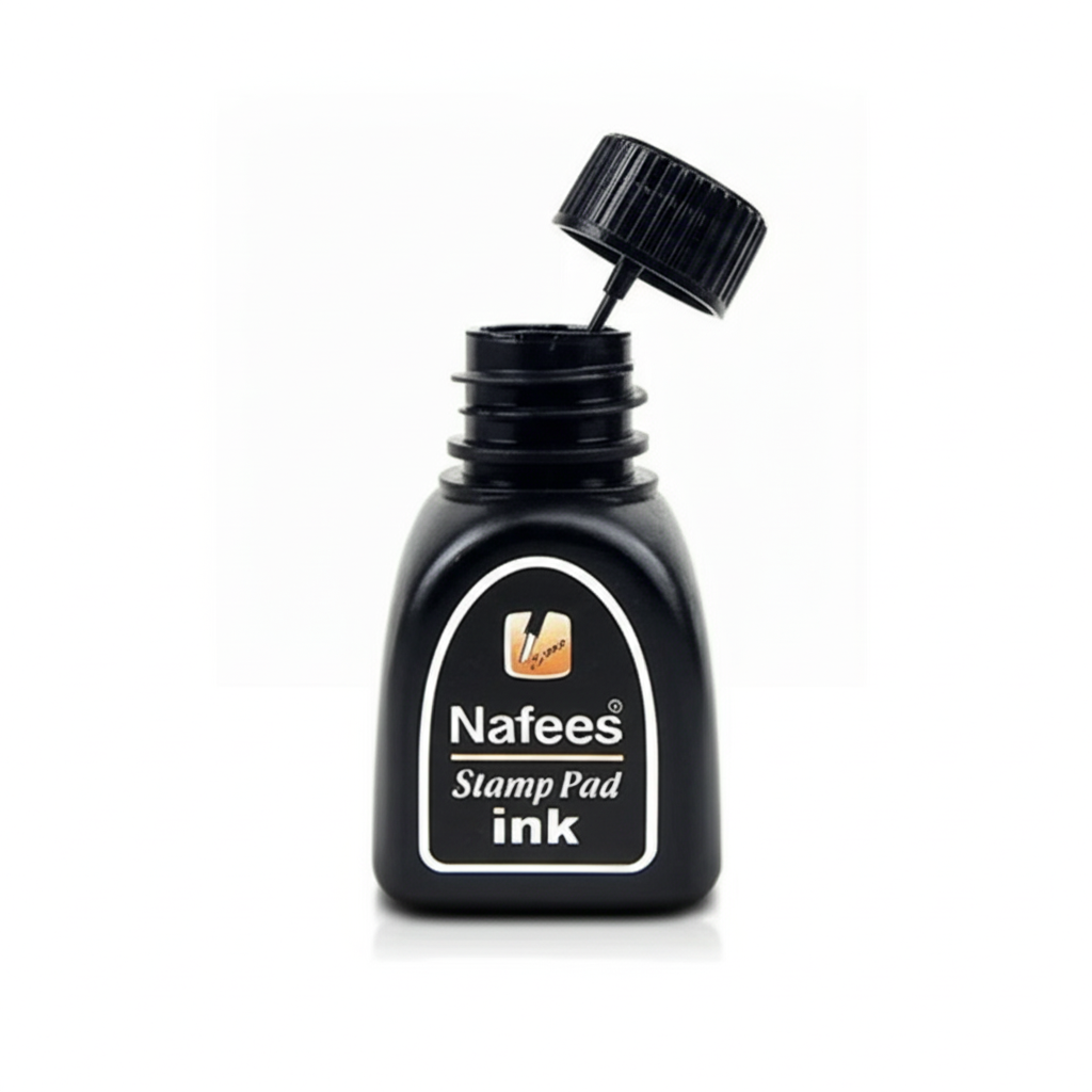 Nafees Stamp Pad Ink – High-Quality, Fast-Drying, Smudge-Free Ink for Clear Impressions | Compatible with Most Stamp Pads | Ideal for Office, Business & Personal Use - Image 2