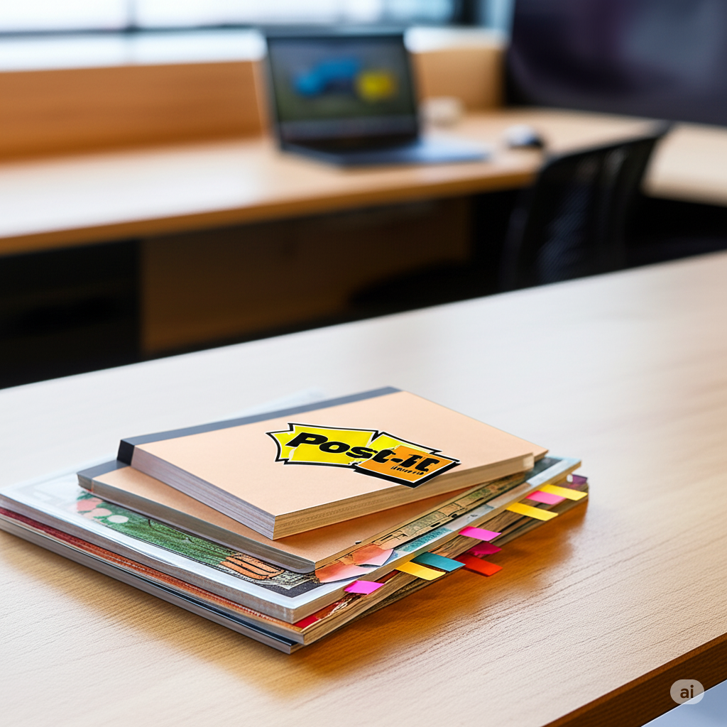 Pack of 100 Sticky Note Multi-Color Tags – Strong Removable Adhesive, Bright Assorted Colors for Office, School & Home Organization