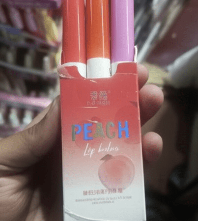 3 In 1 Shijing Peach Lip Balm – 3-in-1 Moisturizing, Hydrating, Protective & Nourishing Lip Care with Vitamin E – Natural Peach Flavor, Organic, Vegan & Cruelty-Free