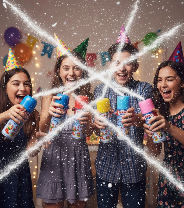 Pack of 2 Snow Spray for Party – 100ml Each, Fun Celebration Spray for Birthdays, Weddings, New Year and Events - Image 2