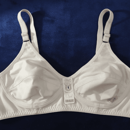 Jersey Soft Fabric Non-Padded Bra for Women – Plain Comfortable & Lightweight Everyday Wear Lingerie in Beige, Available Sizes 32 to 42