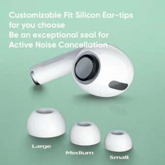 T03S PRO JOYROOM TWS Active Noise Cancelling ANC Earbuds With Premium Case - White Earbuds Joyroom