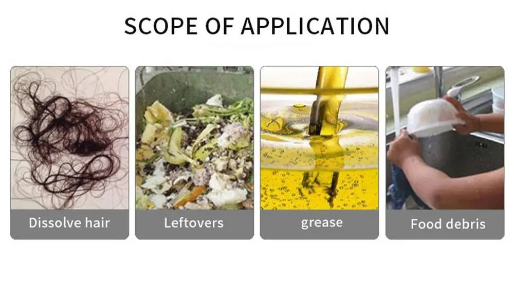 Multipurpose Drain Cleaner – Powerful Pipeline Dredging Agent for Kitchen Sink & Bathroom | Odor Removal & Clog Dis-solver - Image 2