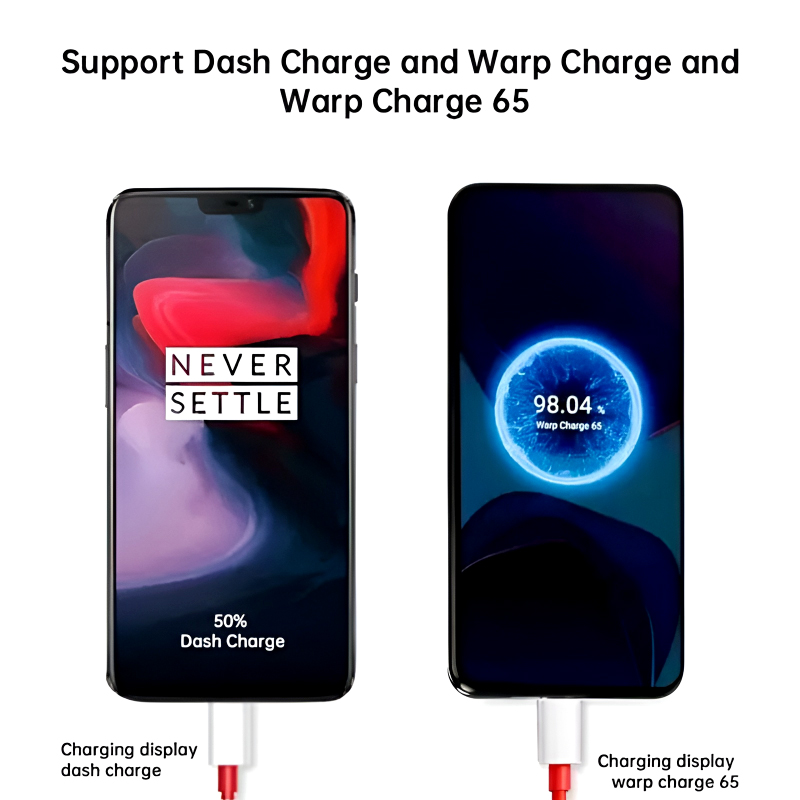 OnePlus 65W Warp Charge Power Adapter with Type-C to Type-C Fast Charging Cable (with box) - Image 3