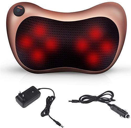 Car and Home Massage Pillow Electric Massager for Neck, Back, Shoulder, Waist, Muscle Pain Relief with Heat Function - Image 4