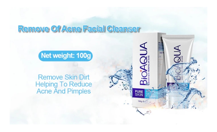 BIOAQUA Anti Acne Cleanser For Removal Of Acne - 100ml - Image 2