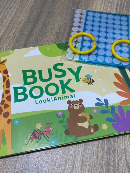 Montessori Baby Busy book My First Quiet Book Paste Early Learning Education Toy Children Toy Matching Game for Babies 2 , 3 Years (random book)