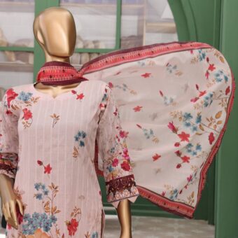 ✨ VIVARI ✨ 3 Piece Luxury Lawn Digital Printed Chickenkari Lawn Shirt/ Luxury Digital Printed Pure Lawn/Unstitched Suit New Collection For Womens