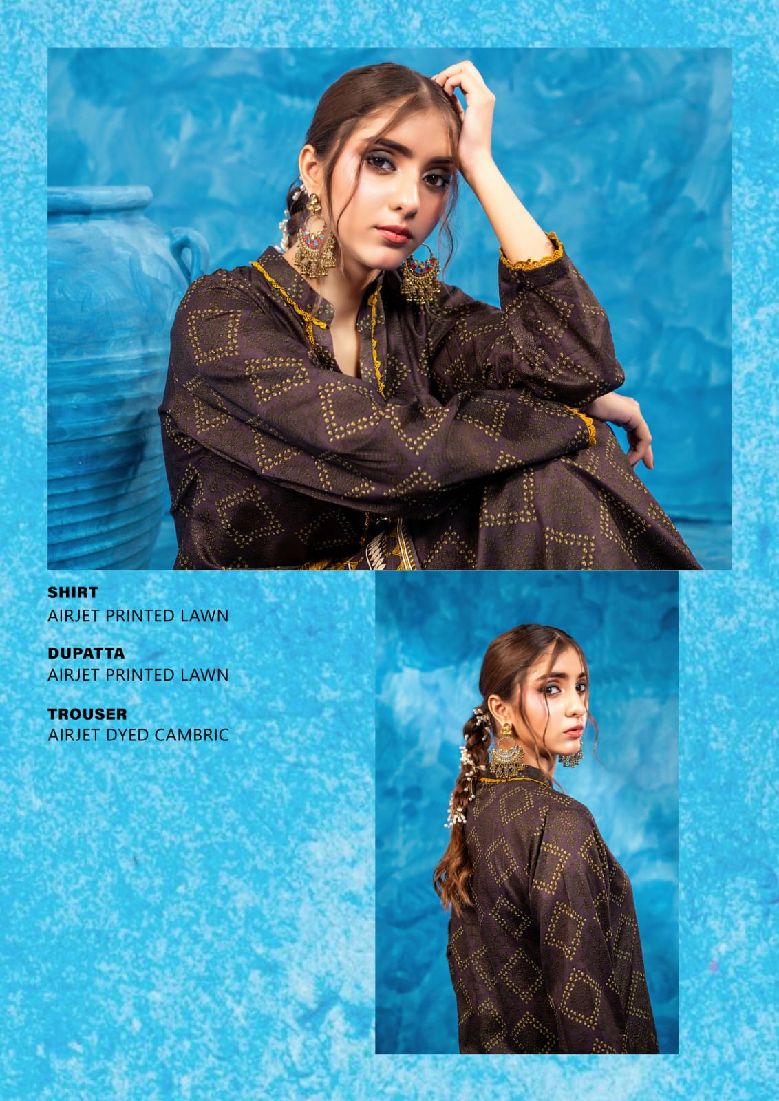 ✨ ZESH ✨ 3 PieceUnstitched Suit ZESH SUMMAER LAWN COLLECTION 2025 - Image 2