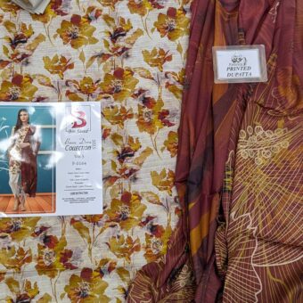 ✨ BINSAEED❤️  Bana Dora 3piece Unstitched Suit SUMMAER LAWN COLLECTION