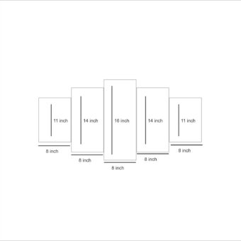 5 Piece Modular HD Printed Wall Frame