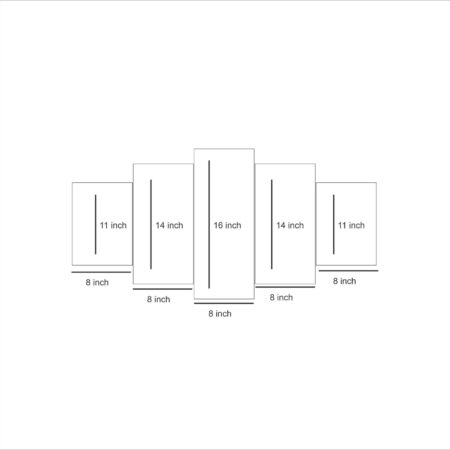 5 Piece Modular HD Printed Wall Frame