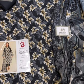 ✨ BINSAEED❤️  Bana Dora 3piece Unstitched Suit SUMMAER LAWN COLLECTION