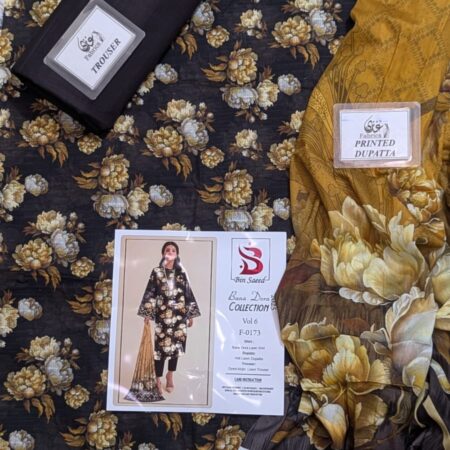 ✨ BINSAEED❤️  Bana Dora 3piece Unstitched Suit SUMMAER LAWN COLLECTION