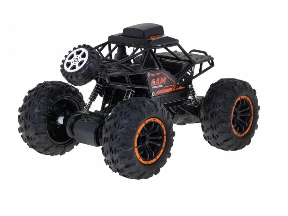 Crawler Cross Country Car With Camera | Remote Control Car With Camera WiFi 720P HD FPV Camera, 2.4Ghz 1:18 Scale Off-Road Remote Control Rechargeable Monster Truck Toys for Boys - Color Black | Toys For Kids | Remote Control Car | RC Car | - Image 4