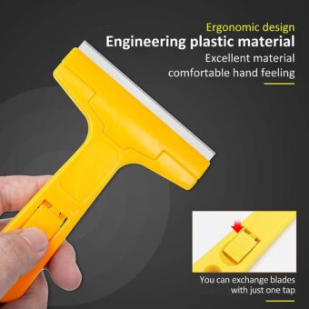 Heavy-Duty Razor Blade Scraper Tool for Removing Labels, Stickers, Caulk, Adhesive & Paint – Multipurpose Cleaning Tool for Glass, Tiles & Smooth Surfaces | Wall Scraper |Scraper With Blade | 